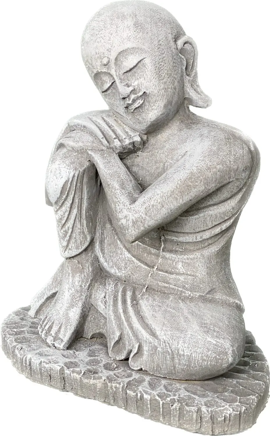Artikelbild 4 des Artikels “Amar - Buddha entspannt - rechtes Knie hoch, 25 cm H | Steinguss “